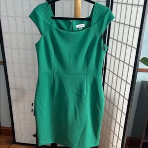 Calvin Klein Vibrant Green Dress